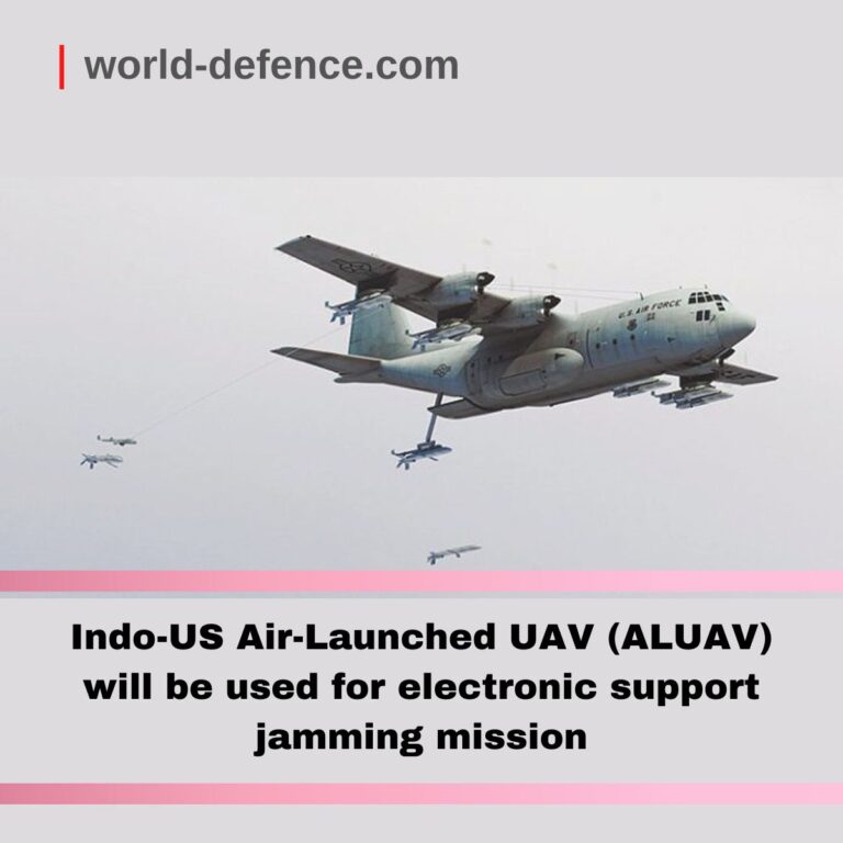 Indo-US Air-Launched UAV (ALUAV) will be used for electronic support jamming mission