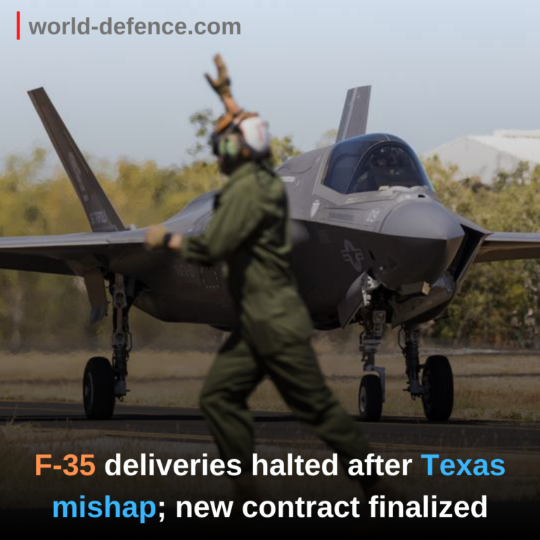 F-35 deliveries halted after Texas mishap; new contract finalized