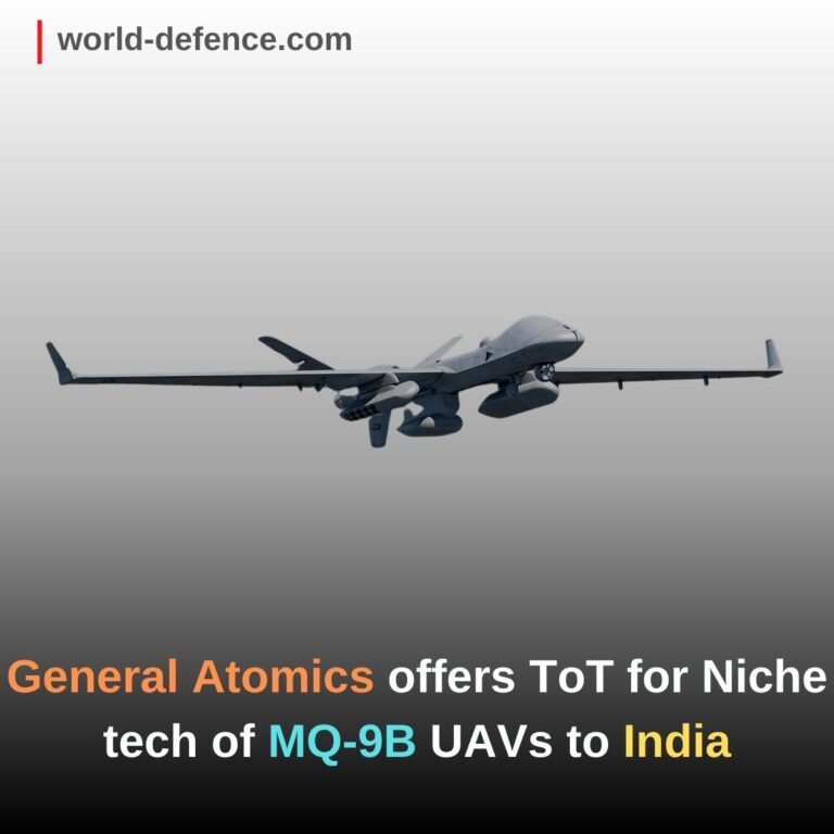 General Atomics offers ToT for Niche tech of MQ-9B UAVs to India
