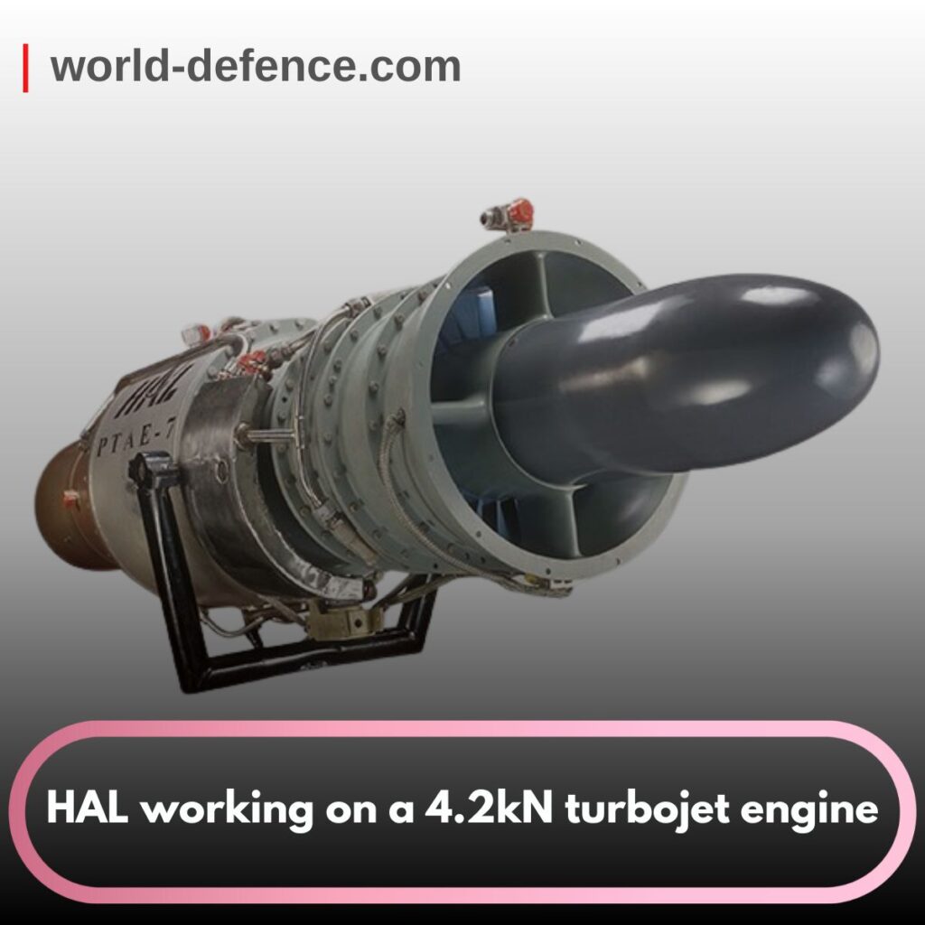 HAL working on a 4.2kN turbojet engine