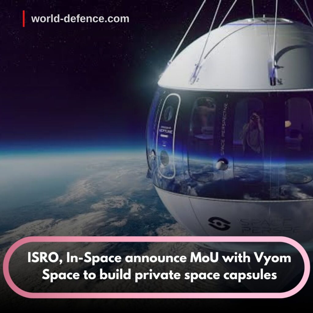 ISRO, In-Space announce MoU with Vyom Space to build private space capsules