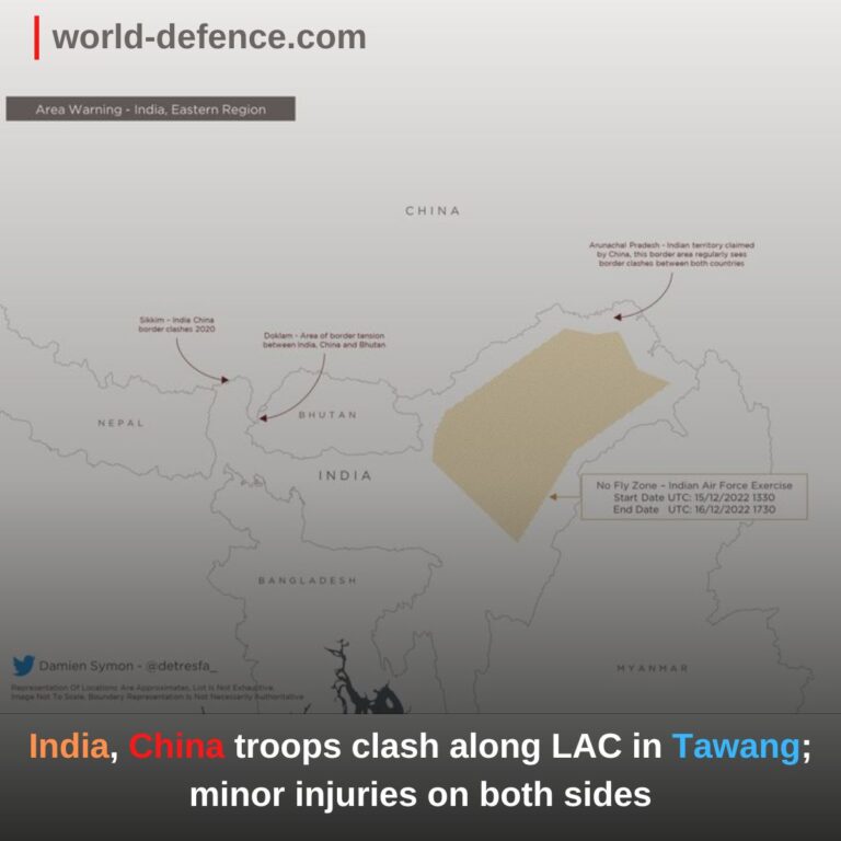 India, China troops clash along LAC in Tawang; minor injuries on both sides