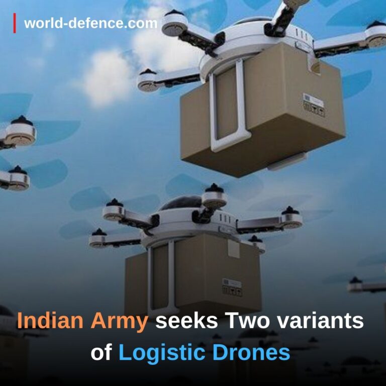 Indian Army seeks Two variants of Logistic Drones