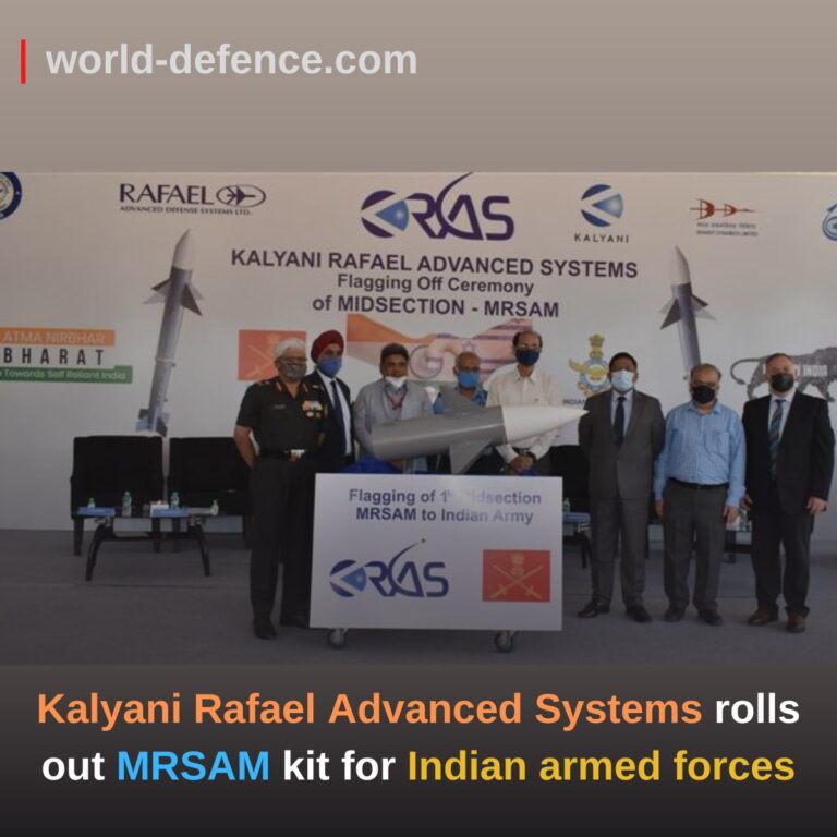 Kalyani Rafael Advanced Systems rolls out MRSAM kit for Indian armed forces