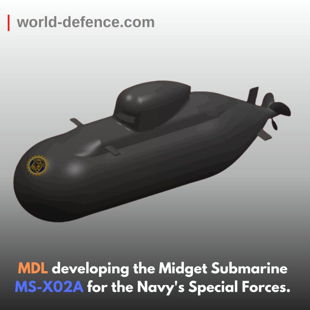 MDL developing the Midget Submarine MS-X02A for the Navy's Special Forces.