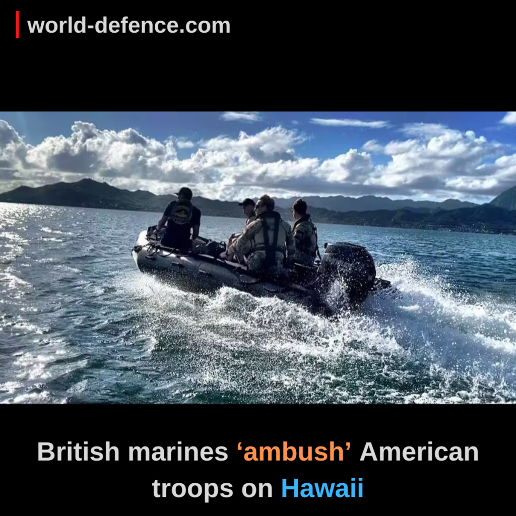 British marines ‘ambush’ American troops on Hawaii