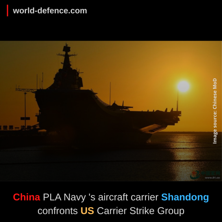 China PLA Navy ‘s aircraft carrier Shandong confronts US Carrier Strike Group