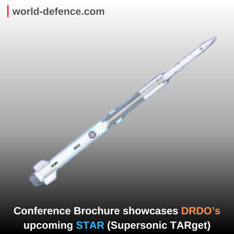 Conference Brochure showcases DRDO’s upcoming STAR (Supersonic TARget)