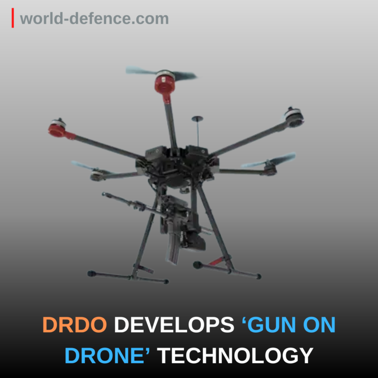 DRDO DEVELOPS ‘GUN ON DRONE’ TECHNOLOGY