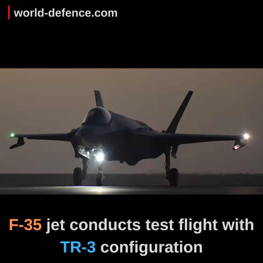 F-35 jet conducts test flight with TR-3 configuration