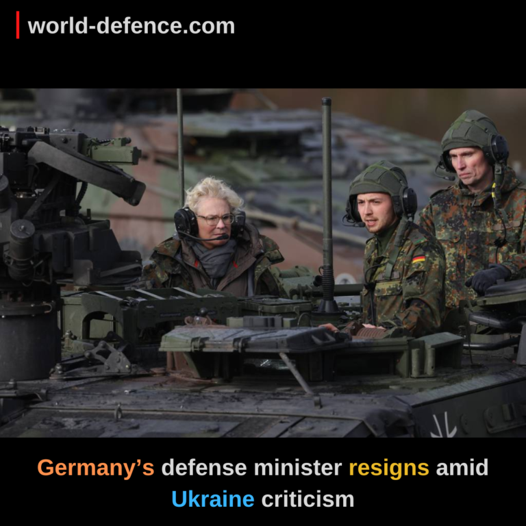 Germany’s defense minister resigns amid Ukraine criticism