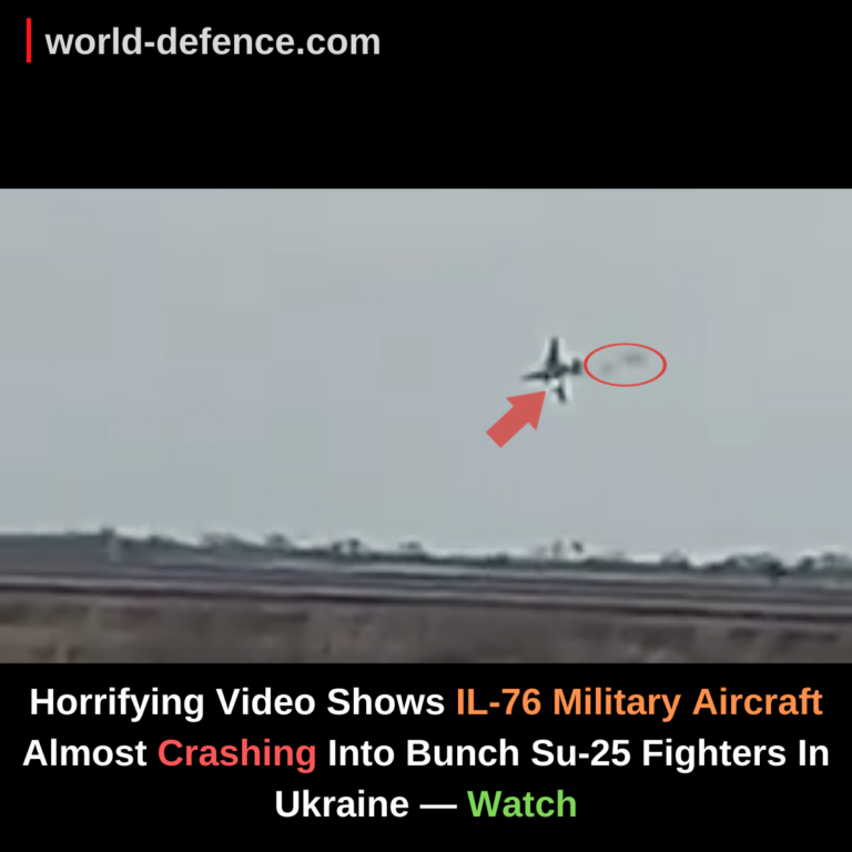 Horrifying Video Shows IL-76 Military Aircraft Almost Crashing Into Bunch Su-25 Fighters In Ukraine — Watch