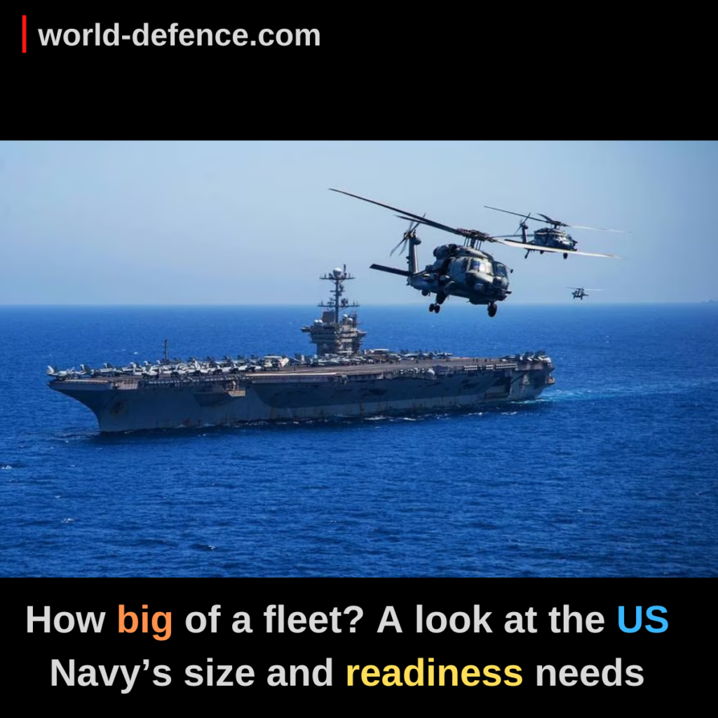 How big of a fleet A look at the US Navy’s size and readiness needs