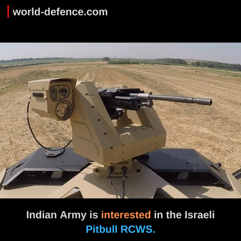 Indian Army is interested in the Israeli Pitbull RCWS.