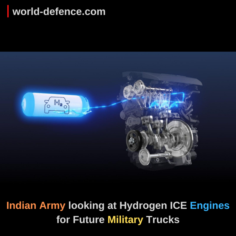 Indian Army looking at Hydrogen ICE Engines for Future Military Trucks