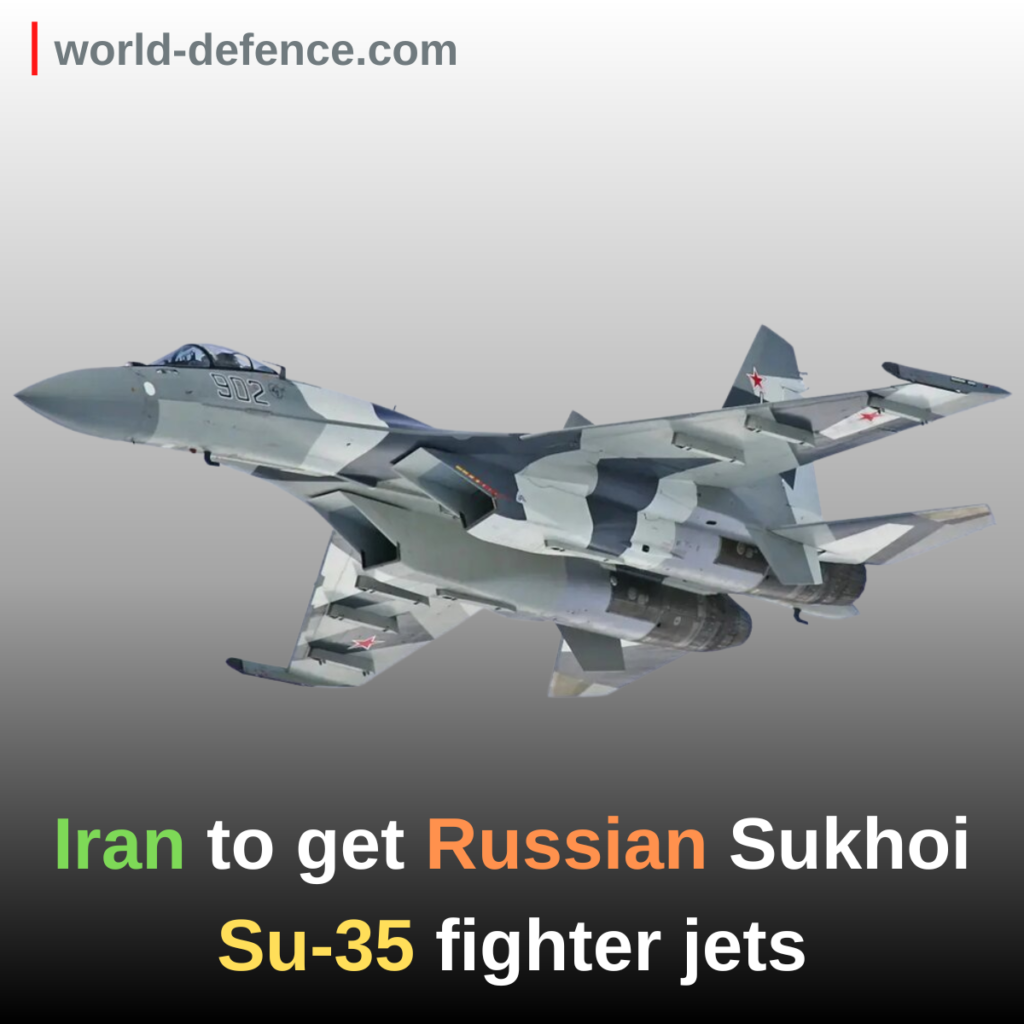 Iran to get Russian Sukhoi Su-35 fighter jets