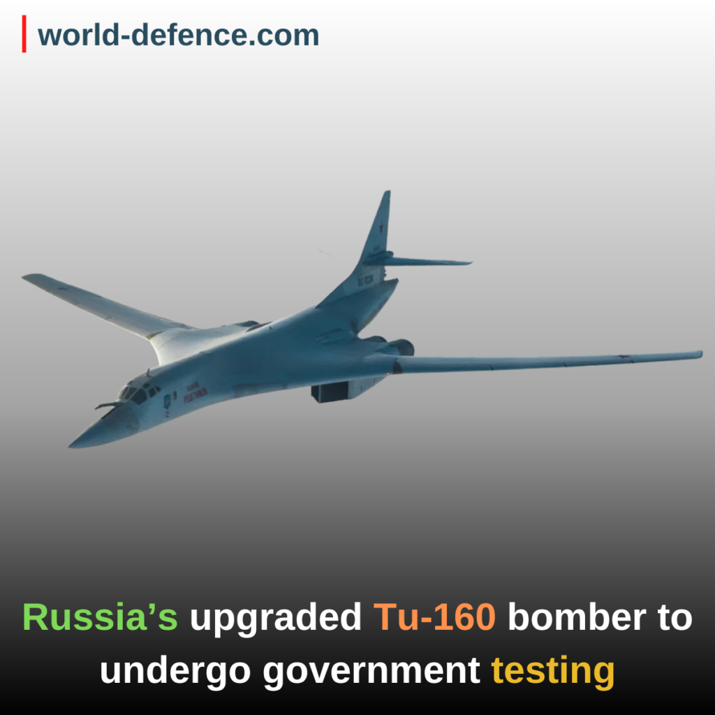 Russia’s upgraded Tu-160 bomber to undergo government testing