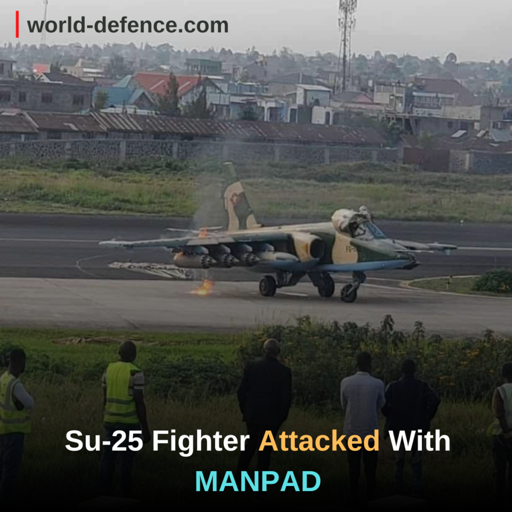 Su-25 Fighter Attacked With MANPAD