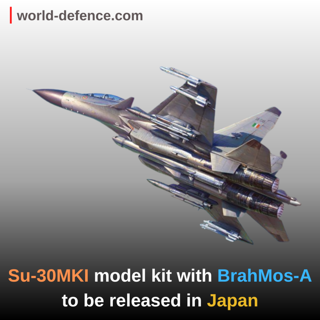 Su-30MKI model kit with BrahMos-A to be released in Japan