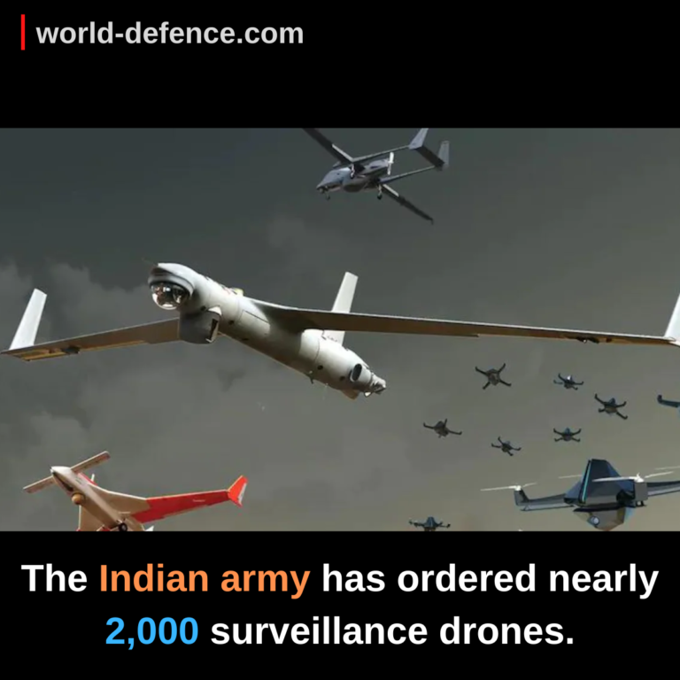 The Indian army has ordered nearly 2,000 surveillance drones.