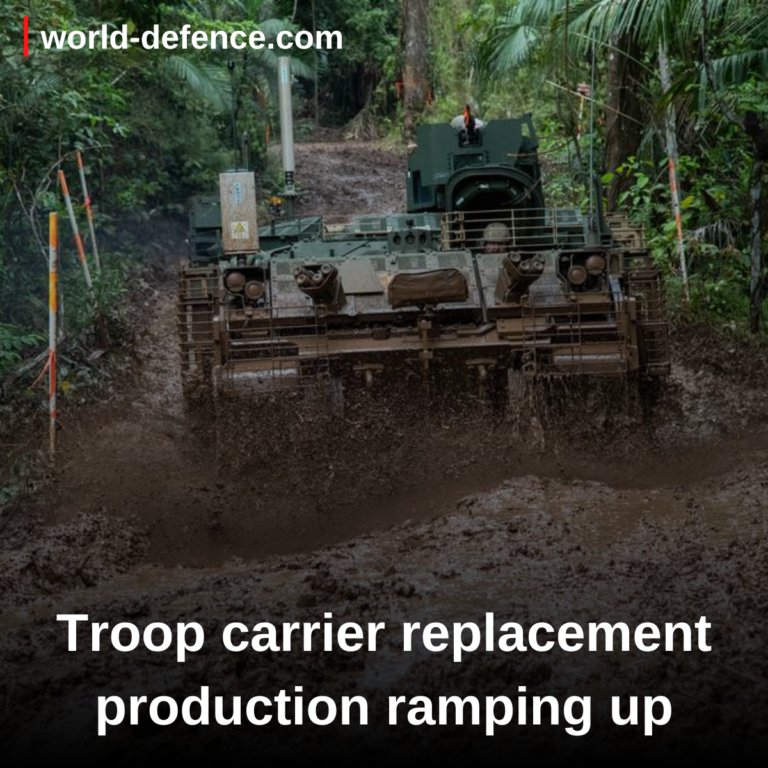 Troop carriers replacement production ramping up
