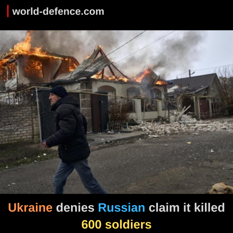 Ukraine denies Russian claim it killed 600 soldiers