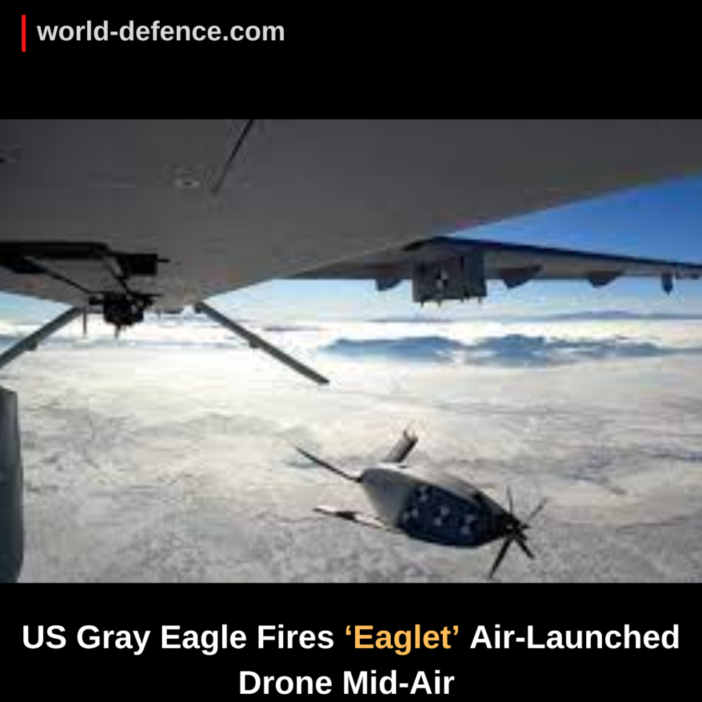 Historic Milestone! US Gray Eagle Fires ‘Eaglet’ Air-Launched Drone Mid-Air For The First Time