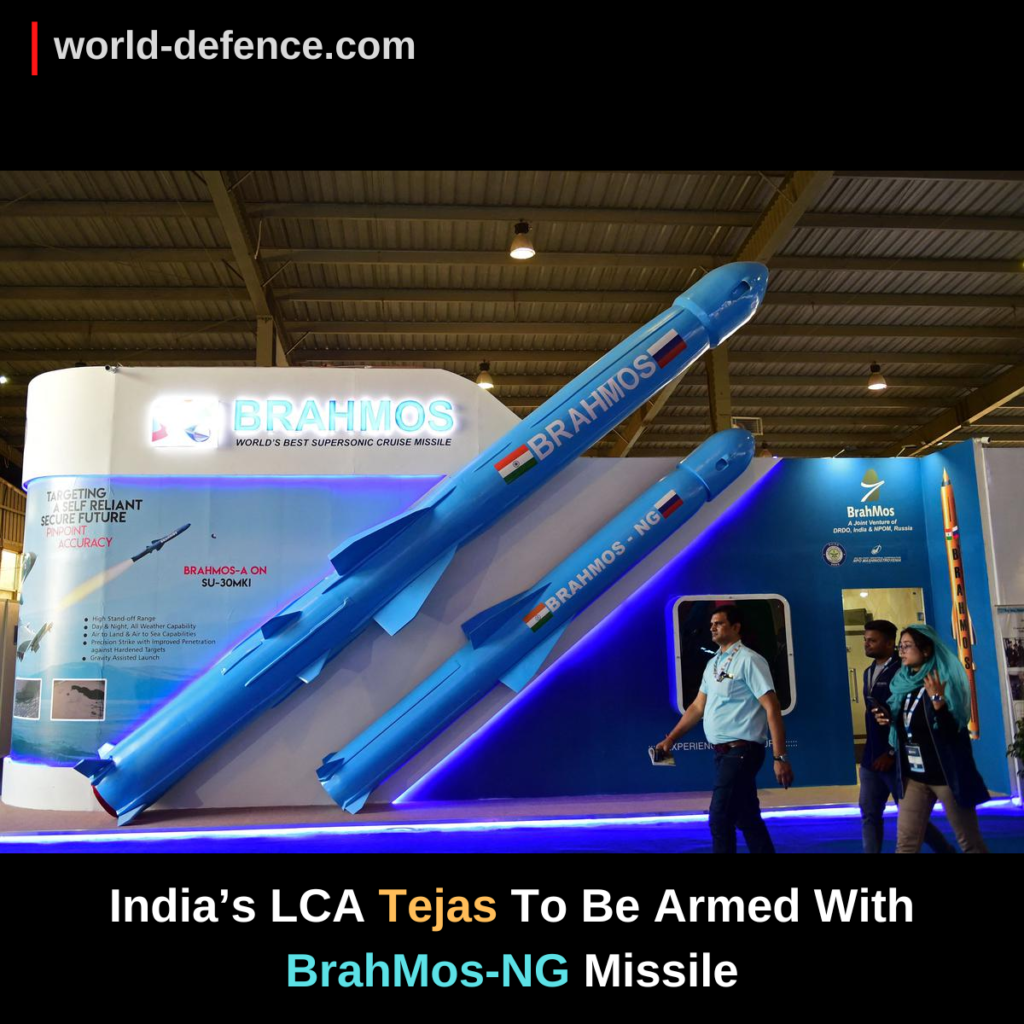 India’s LCA Tejas To Be Armed With BrahMos-NG Missile