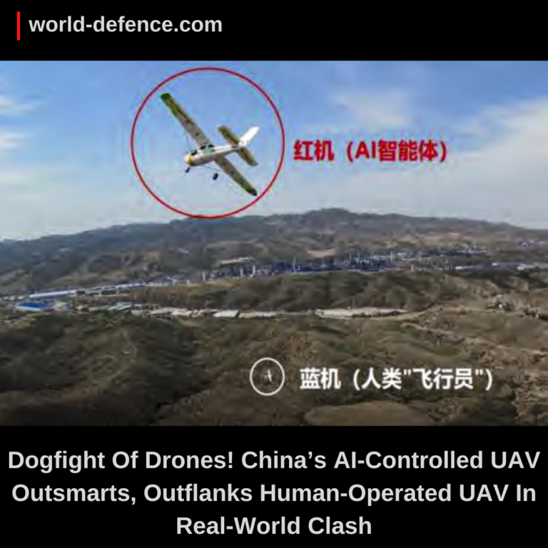 Dogfight Of Drones! China’s AI-Controlled UAV Outsmarts, Outflanks Human-Operated UAV In Real-World Clash