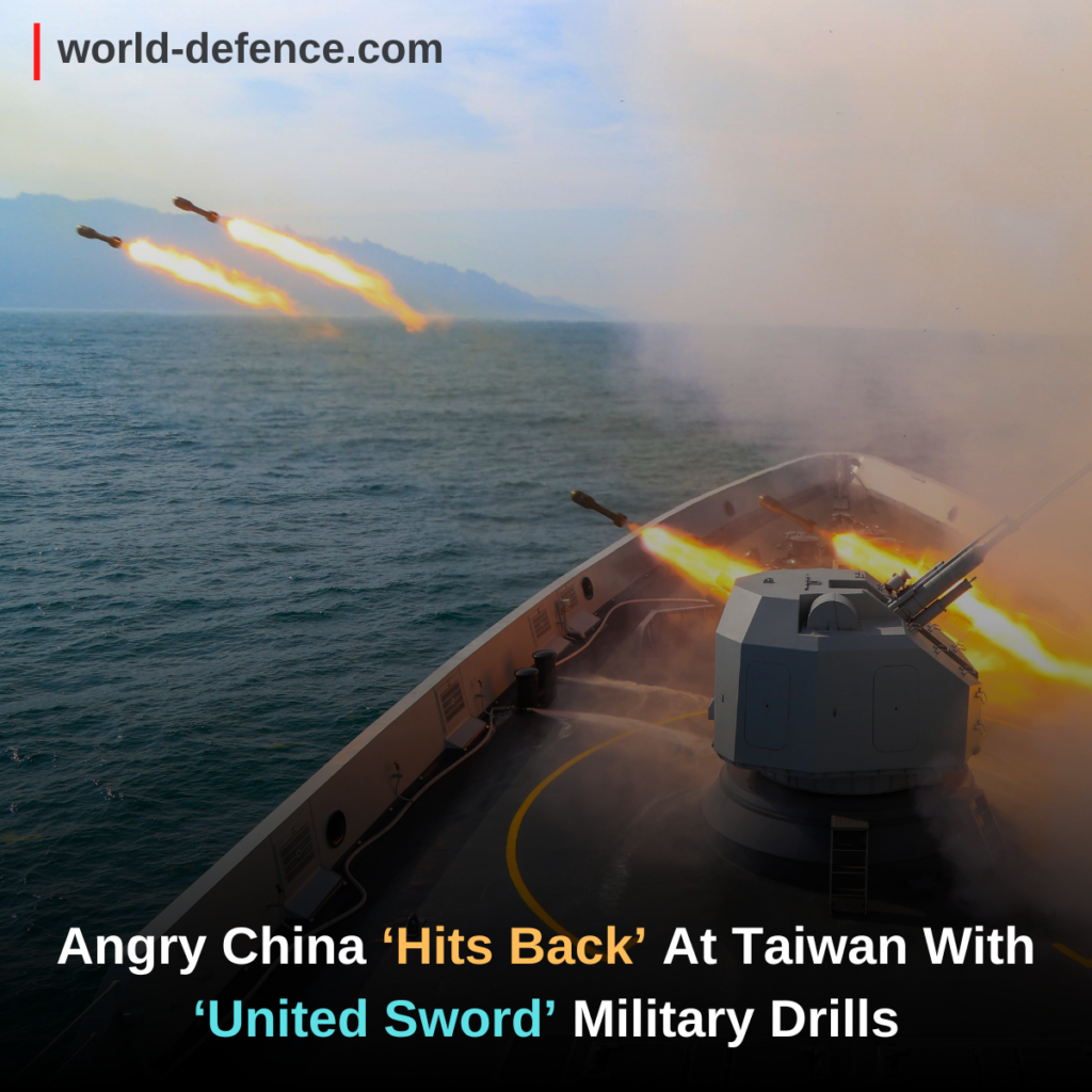 Angry China ‘Hits Back’ At Taiwan With ‘United Sword’ Military Drills