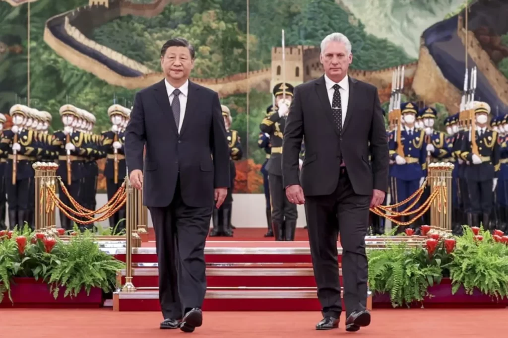 Chinese-President-Xi-Jinping-with-Cuban-President-Miguel-Diaz-Canel